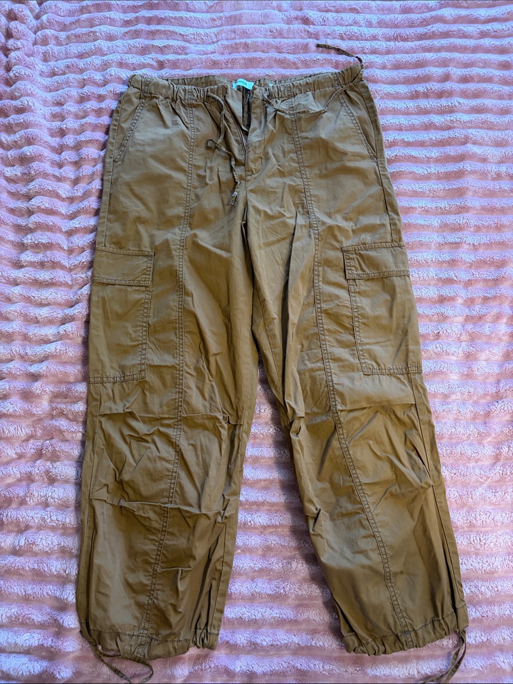 Kensie Brown Cargo Jogger Pants